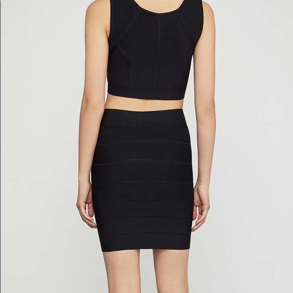 BCBGMaxAzria Simone Textured Power Skirt - Picture 4 of 9